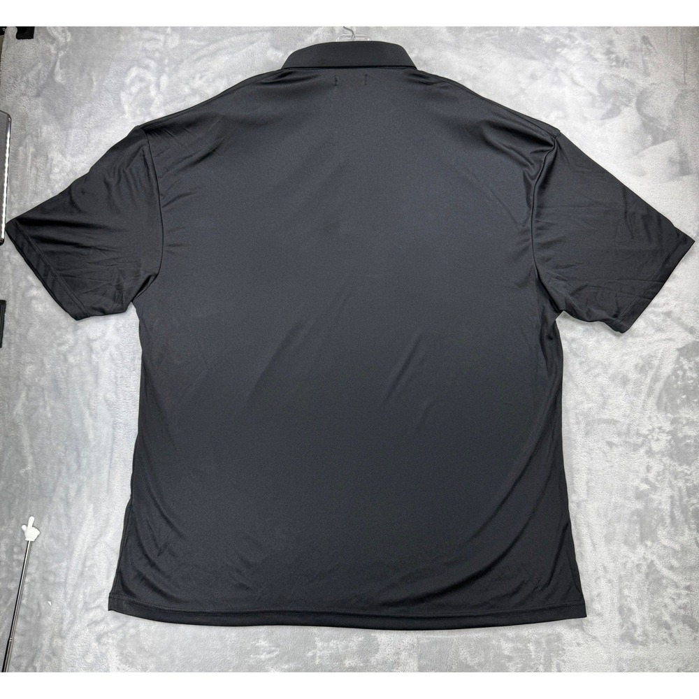 COLLARS & CO. Dress Collar Polo Mens 3XL Black Short Sleeve Performance - Picture 4 of 7